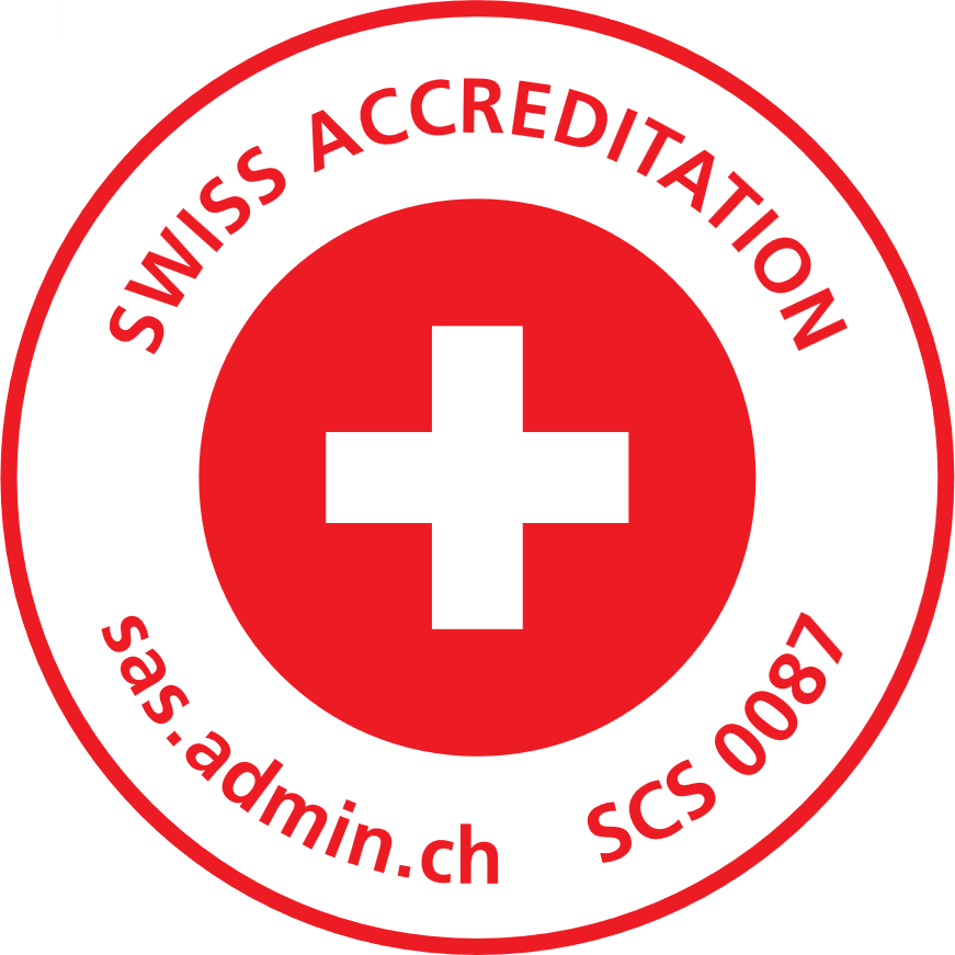 Swiss Accreditation - Akkreditierungssymbol SCS 0087, sas.admin.ch